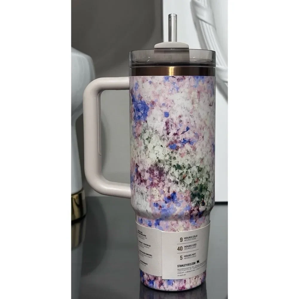 Stanley X CALIA Quencher H2.0 FlowState 30oz Tumbler, OLIVE EDEN‎ - Picture 3 of 5